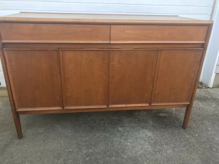 Drexel Mid Century Modern CREDENZA China Cabint Barney Flagg Drexel Parallel 2pc 3