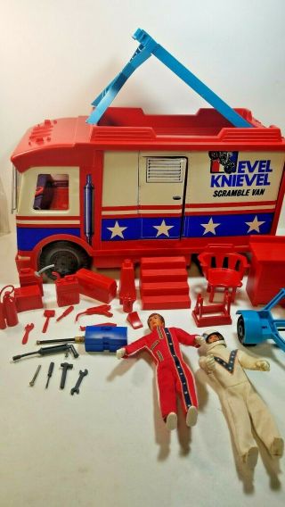 Vintage Evel Knievel Scramble Van Box 1973 Ideal Toy