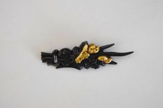 Japanese Antique SAMURAI SWORD Katana Flower Design MENUKI Hilt ケ (b110) 4