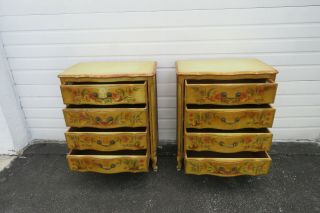 Shabby Chic Hand Painted Dressers Side End Tables by John Widdicomb 9742 2