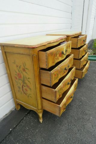 Shabby Chic Hand Painted Dressers Side End Tables by John Widdicomb 9742 3