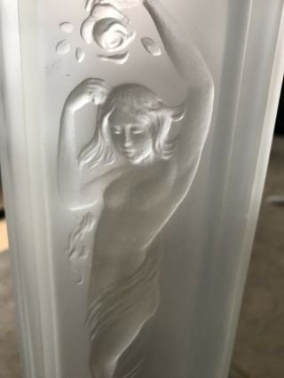 Antique Frosted Glass Naked Lady Lamp Art Deco 1930s Electric Stunning (21) 5