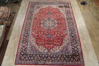 Traditional Area Rugs Hand - Knotted Wool Floral Vintage Carpet 10 x 14 2