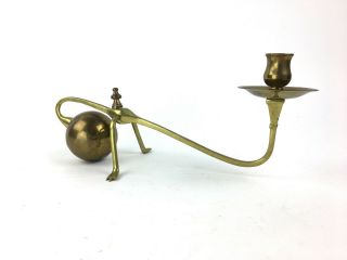 Vintage Brass Benson Style Counterbalance Ball Candleholder