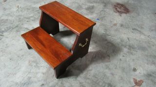 Mahogany Bed Steps for Poster Bed 4