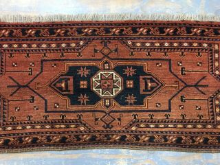 Ca.  1900 Collectable Old Antique Turkomen Ersari Torba 2x6.  9 Ft