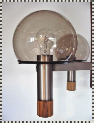 Vintage Mid Century Modern Sonneman Atomic Space Age Lamp Chandelier 5 Lights 9