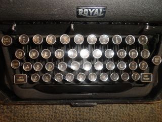 Vintage and Royal Portable Arrow Typewriter 2