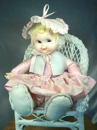 1950 ' s Rare Musical Rushton Bo Peep Rubber Face Doll Musical From Doll Museum 5