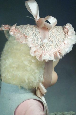 1950 ' s Rare Musical Rushton Bo Peep Rubber Face Doll Musical From Doll Museum 7