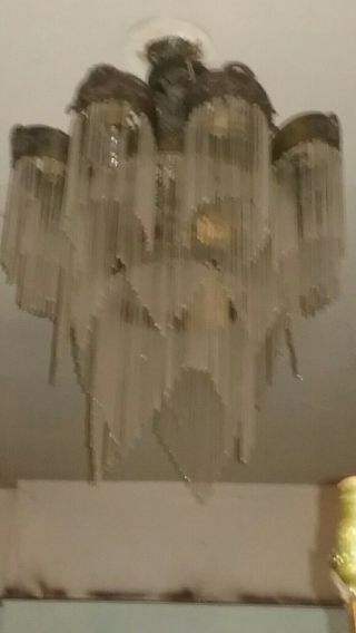 Antique Waterfall Crystal Chandelier