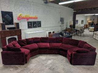 Mid Century Vintage Sofa In The Style Of Milo Baughman