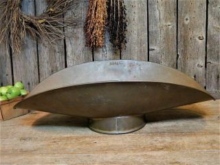 Antique Huge Brass Scale Pan Scoop Candy General Store Farmhouse 20 