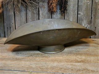 Antique Huge Brass Scale Pan Scoop Candy General Store Farmhouse 20 