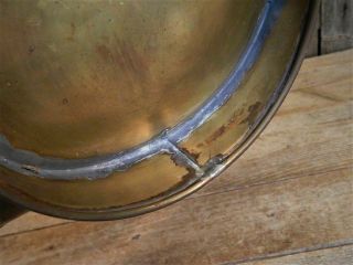 Antique Huge Brass Scale Pan Scoop Candy General Store Farmhouse 20 