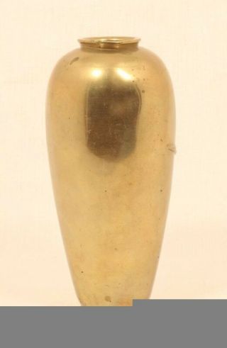 Late Meiji Japanese bronze vase with a raised Iris design 2