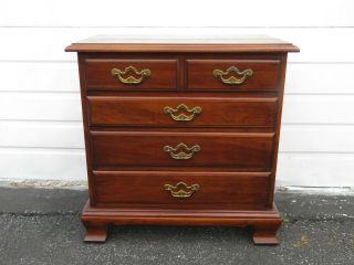 Solid Cherry Vintage Nightstand Side End Table By Thomasville 9690