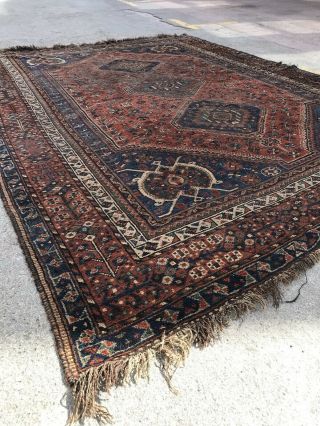 19th Century Victorian Afghan Middle Eastern Rug/carpet Decorative Country House