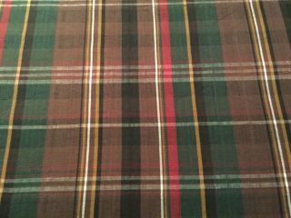 RALPH LAUREN Linen TARTAN Fabric 6yds.  UPHOLSTERY - LYF 412F Vintage 6yds 3