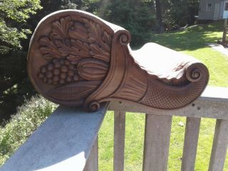 Fantastic Antique Empire Victorian Hand Carved Cornucopian Footstool.