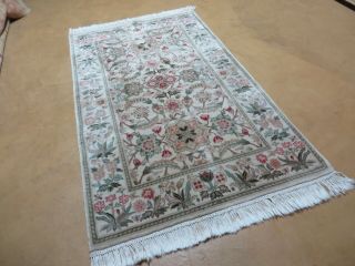 3 ' X 5 ' Hand Made Indo PERSIAN Royal Tab riz Mahal Sarouk Wool Rug Carpet B 2