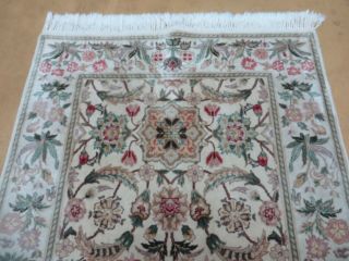 3 ' X 5 ' Hand Made Indo PERSIAN Royal Tab riz Mahal Sarouk Wool Rug Carpet B 3