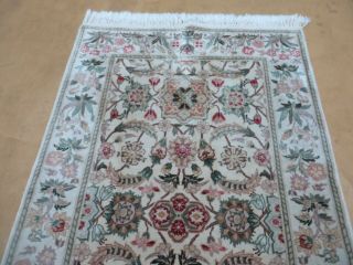 3 ' X 5 ' Hand Made Indo PERSIAN Royal Tab riz Mahal Sarouk Wool Rug Carpet B 4
