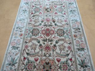 3 ' X 5 ' Hand Made Indo PERSIAN Royal Tab riz Mahal Sarouk Wool Rug Carpet B 5