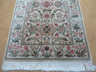 3 ' X 5 ' Hand Made Indo PERSIAN Royal Tab riz Mahal Sarouk Wool Rug Carpet B 6