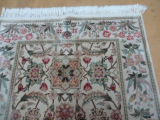 3 ' X 5 ' Hand Made Indo PERSIAN Royal Tab riz Mahal Sarouk Wool Rug Carpet B 8
