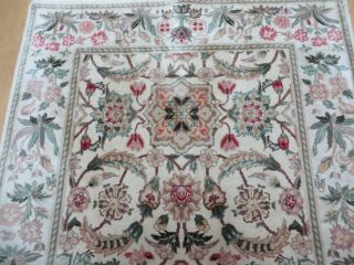 3 ' X 5 ' Hand Made Indo PERSIAN Royal Tab riz Mahal Sarouk Wool Rug Carpet B 9