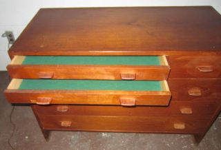 Vintage Mid Century Danish Modern HANS WEGNER Teak Dresser Credenza 5