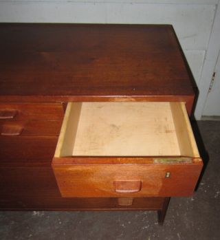 Vintage Mid Century Danish Modern HANS WEGNER Teak Dresser Credenza 6