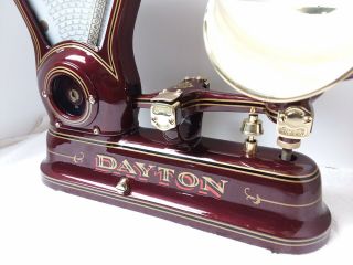 Restored Cast Iron 2 Lb Dayton Candy Scale model 167 With Brass Pan 10