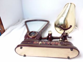 Restored Cast Iron 2 Lb Dayton Candy Scale model 167 With Brass Pan 12