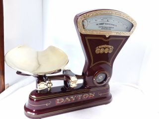 Restored Cast Iron 2 Lb Dayton Candy Scale Model 167 With Brass Pan