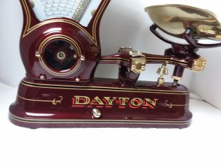Restored Cast Iron 2 Lb Dayton Candy Scale model 167 With Brass Pan 9