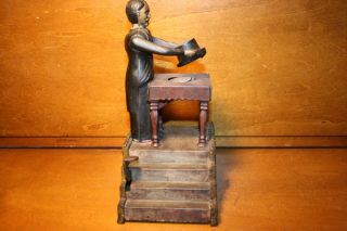 Hard to Find MAGICIAN Mechanical Bank Toy by J & E Stevens c.  1901 4