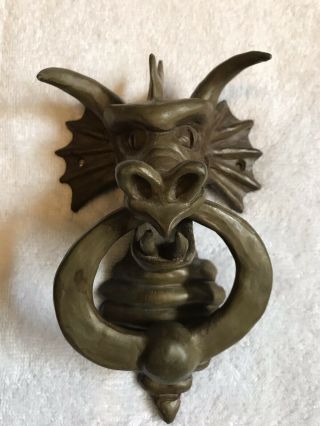 Custom Bronze Dragon Door Knocker.