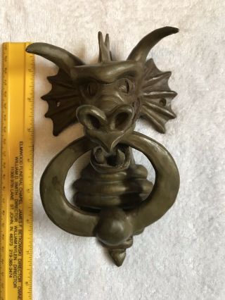 Custom Bronze Dragon Door Knocker. 4