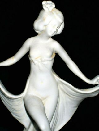 Antique German Art Deco Nude Lady Exotic Dancer Doll Bisque Figurine