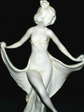ANTIQUE GERMAN ART DECO NUDE LADY EXOTIC DANCER DOLL BISQUE FIGURINE 2