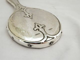 ARTS & CRAFTS SILVER HAND MIRROR - SHEFFIELD 1906 JAMES DIXON ART NOUVEAU 8