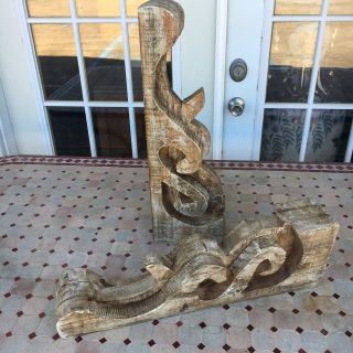 Large Victorian Style Architectural Painted Wood Corbels Farmhouse Shic