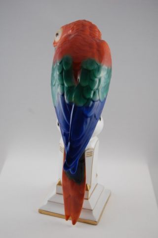 1920 ' s Art Deco Figurine Sculpture Bird Parrot Macaw Zehscherzer Beh Scherzer 5