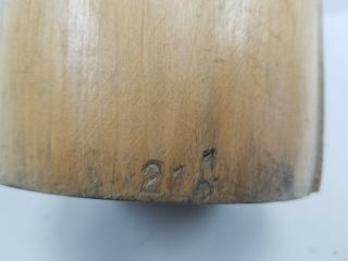 Vtg Wood Wooden Millinery Hat Block Head Mold Form Size 21 