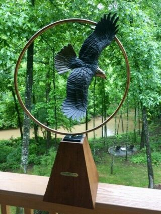 Bronze Sculpture,  Award - Winning Sculptor,  Chris Navarro,  " Eagle Against The Sun "