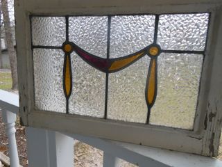 MA17 338 Lovely Older Leaded Stained Glass Window From England 4 Available 3