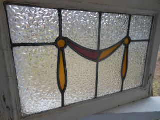 MA17 338 Lovely Older Leaded Stained Glass Window From England 4 Available 4
