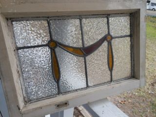 MA17 338 Lovely Older Leaded Stained Glass Window From England 4 Available 7